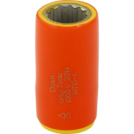 Gray Tools 13mm X 3/8" Drive, 12 Point Standard Length, 1000V Insulated MT13-I